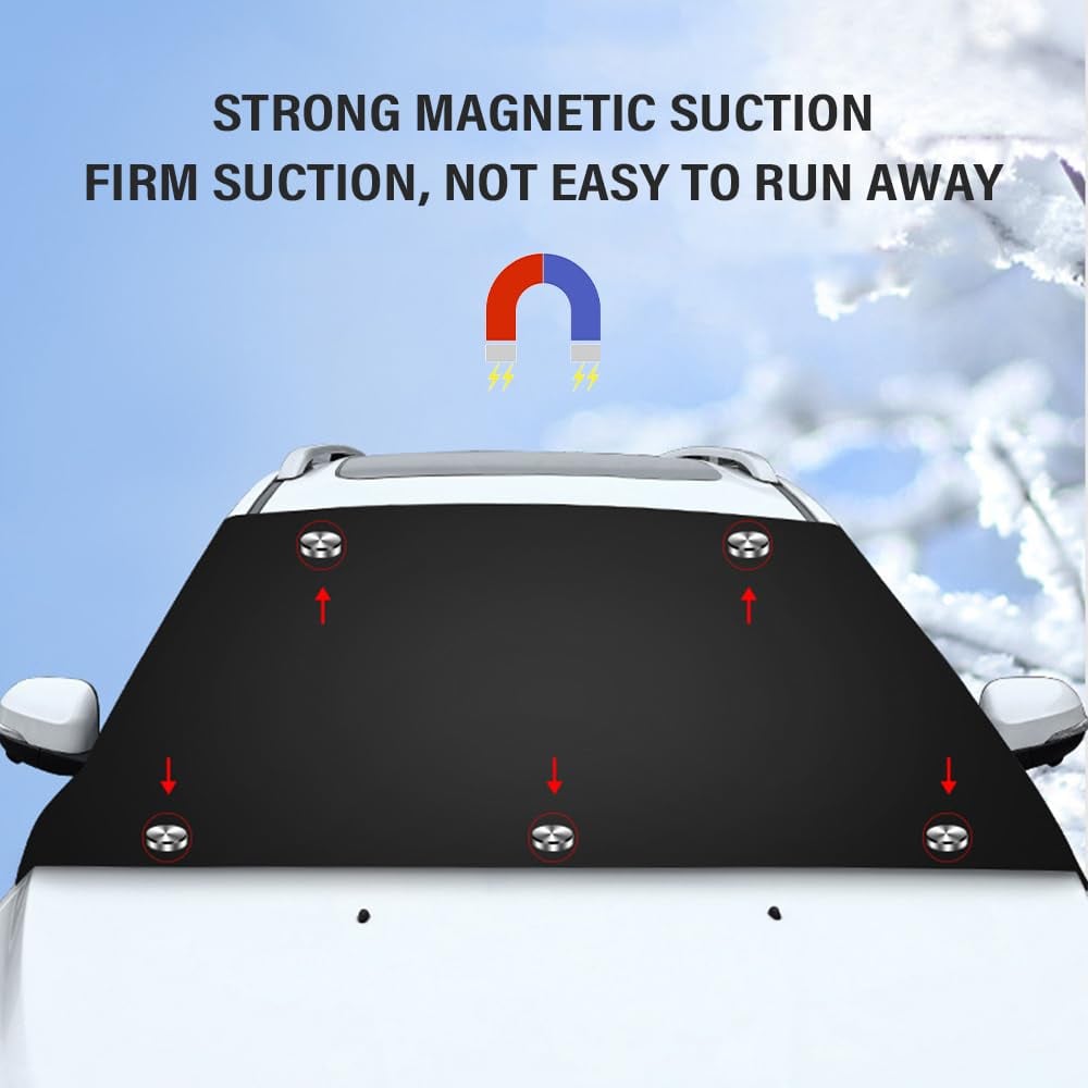 📢📢50 % OFF !!⏰⏰2025 Upgraded Car Windshield Magnetic Snow Cover