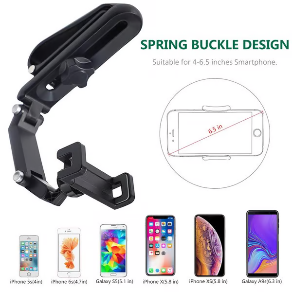 📢📢60 % OFF !! ⏰ Rotatable and Retractable Car Phone Holder