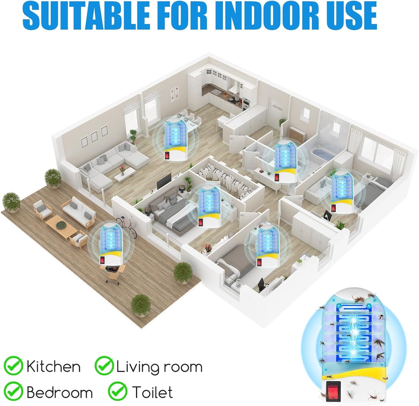 🦟Buy 1 Get 1 Free🦟Indoor Plug in Mosquito Killer Trap