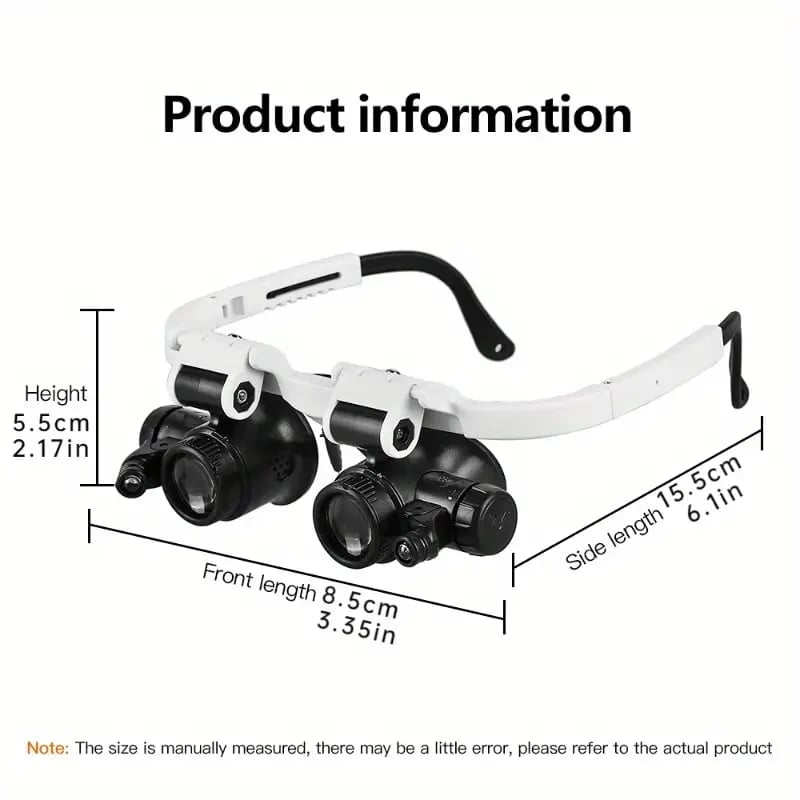 π’π’50% OFF !!!β°π8X 15x 23x Head Wearing Magnifying Glass with LED Light Headband