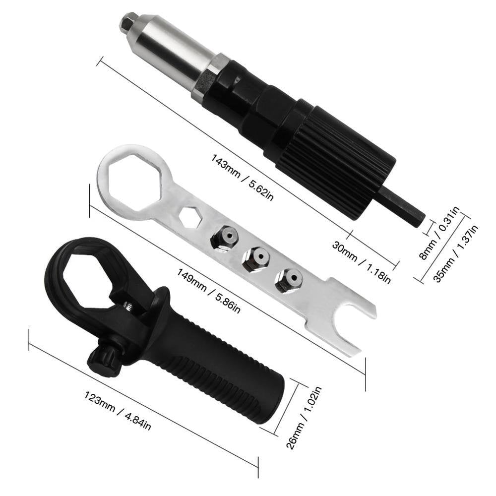 📢📢60 % OFF !! ⏰Pneumatic Core-pulling Electric Drill Rivet Machine