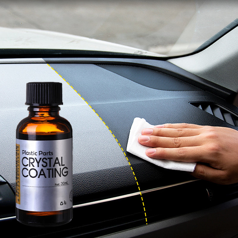 1-Step Plastic Trim Renewal – Restores Faded Car Interiors & Exteriors (No Painting Needed!)🎁Free Sponge