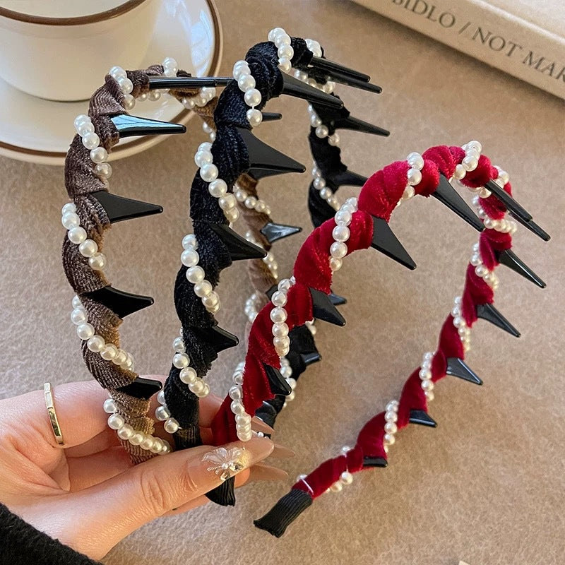 🔥🔥Mega Summer Clearance🔥🔥Vintage High Cranium Artificial Pearl Hairband(50% OFF)