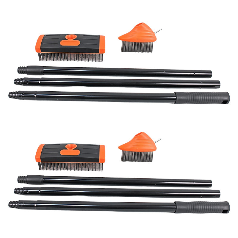 📢📢35% OFF !! ⏰3 in 1 Weed Brush Garden Outdoor Patio Weeding Broom for Clearing Paths and Driveways Set Tool - Wire Brush Broom