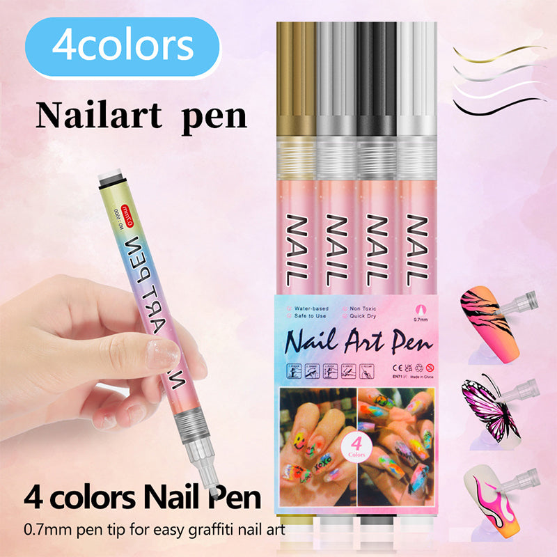šChristmas Giftš12-Color Professional Nail Art Pen Set