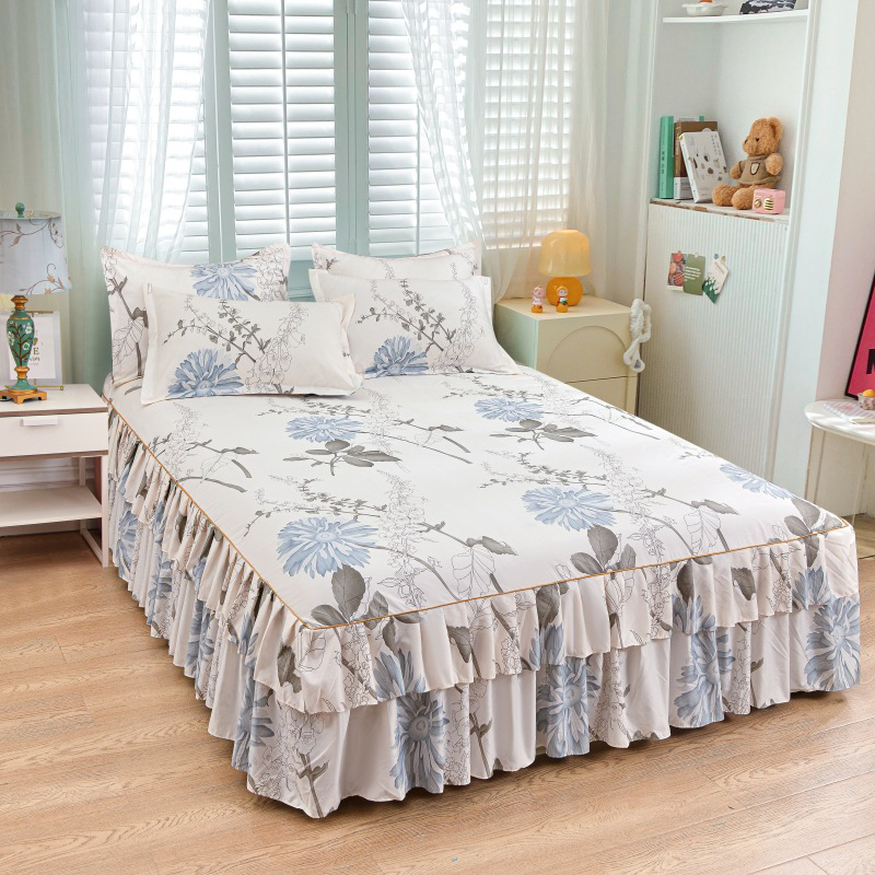 📢📢60% OFF !! ⏰3-Piece Ruffled Bed Skirt Set🛏️