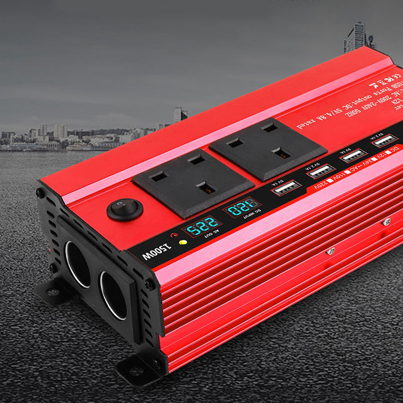 📢📢50% OFF !!!⏰1500W Car Power Inverter with 4 USB Ports