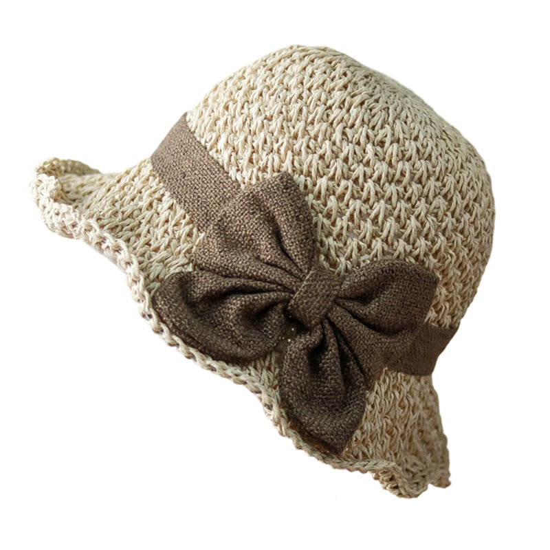 📢📢30% OFF !!!⏰🌞Elegant Woven Straw Sun Hat with Bow