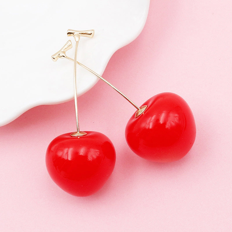 📢📢30% OFF !! ⏰Women's Stylish Cute Acrylic Cherry Earrings