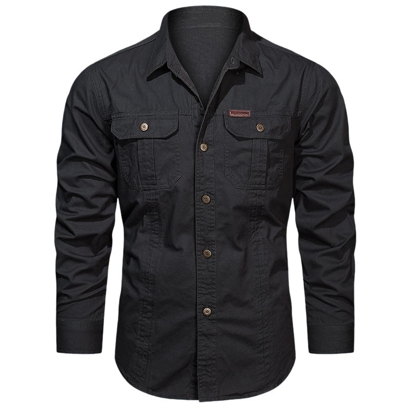 📢📢30% OFF !! ⏰Men's Long Sleeve Cotton Workwear Shirt👔