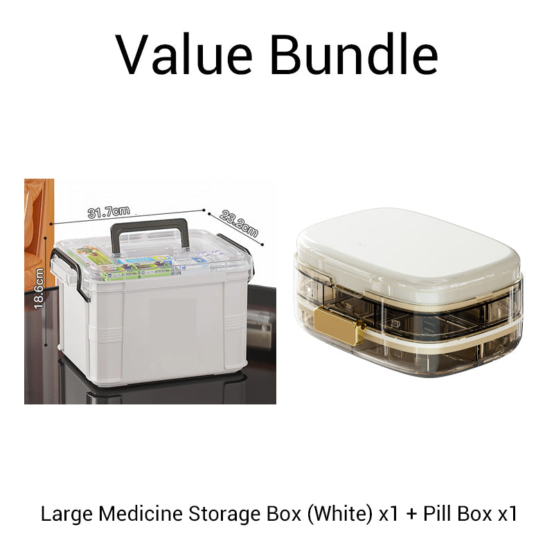 📢📢50%  OFF !!!⏰Multi-Layer Transparent Medicine Storage Box