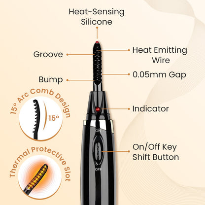 📢📢50 %  OFF !! ⏰Lash Lift Heated Lash Curling Tool-Natural Curl Long-lasting Effect
