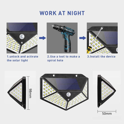 📢📢Buy 3 Get 2 Free  ⏰INSTANTLY LIGHT-UP YOUR OUTDOOR SPACE WITH MOTION-ACTIVATED SOLAR LIGHTS