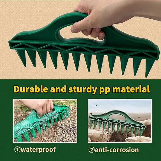 📢📢50% OFF !!!⏰Garden Seed Spacer & Dibbler – 12-Hole Precision Planting Tool