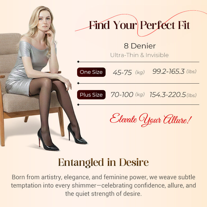 📢📢50% OFF!!⏰ 8D Oil-Sheen Rose Lace Stockings