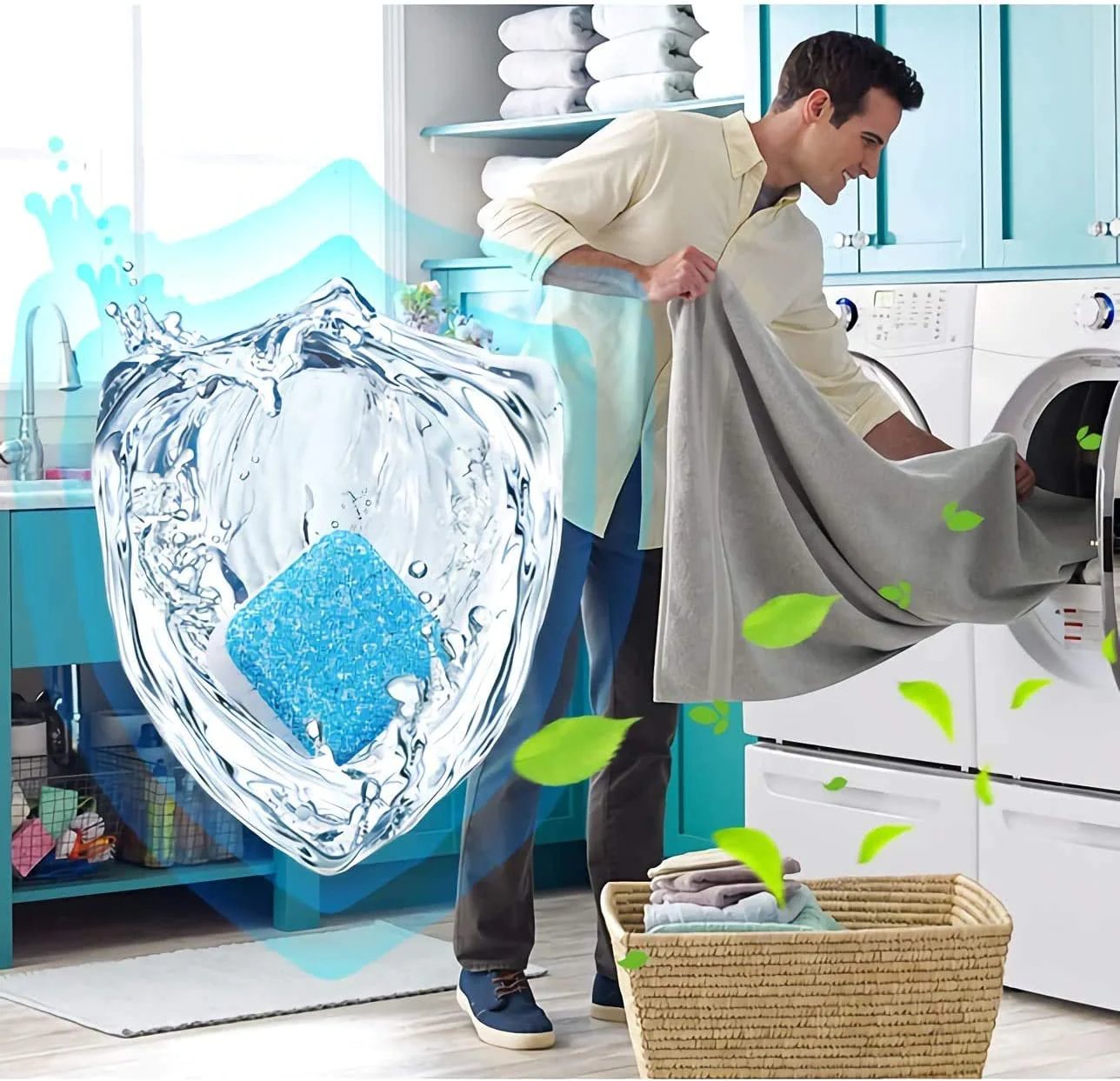 📢📢BUY 5 GET 5 FREE⏰ Washing Machine Deep Cleaning Tablets – Kills 99% of Bacteria, Removes Odors & Prevents Mold 🧽
