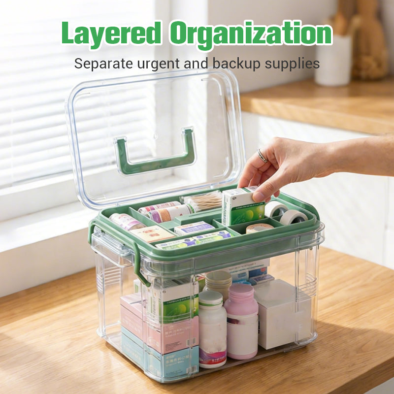 📢📢50%  OFF !!!⏰Multi-Layer Transparent Medicine Storage Box