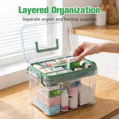 📢📢50%  OFF !!!⏰Multi-Layer Transparent Medicine Storage Box
