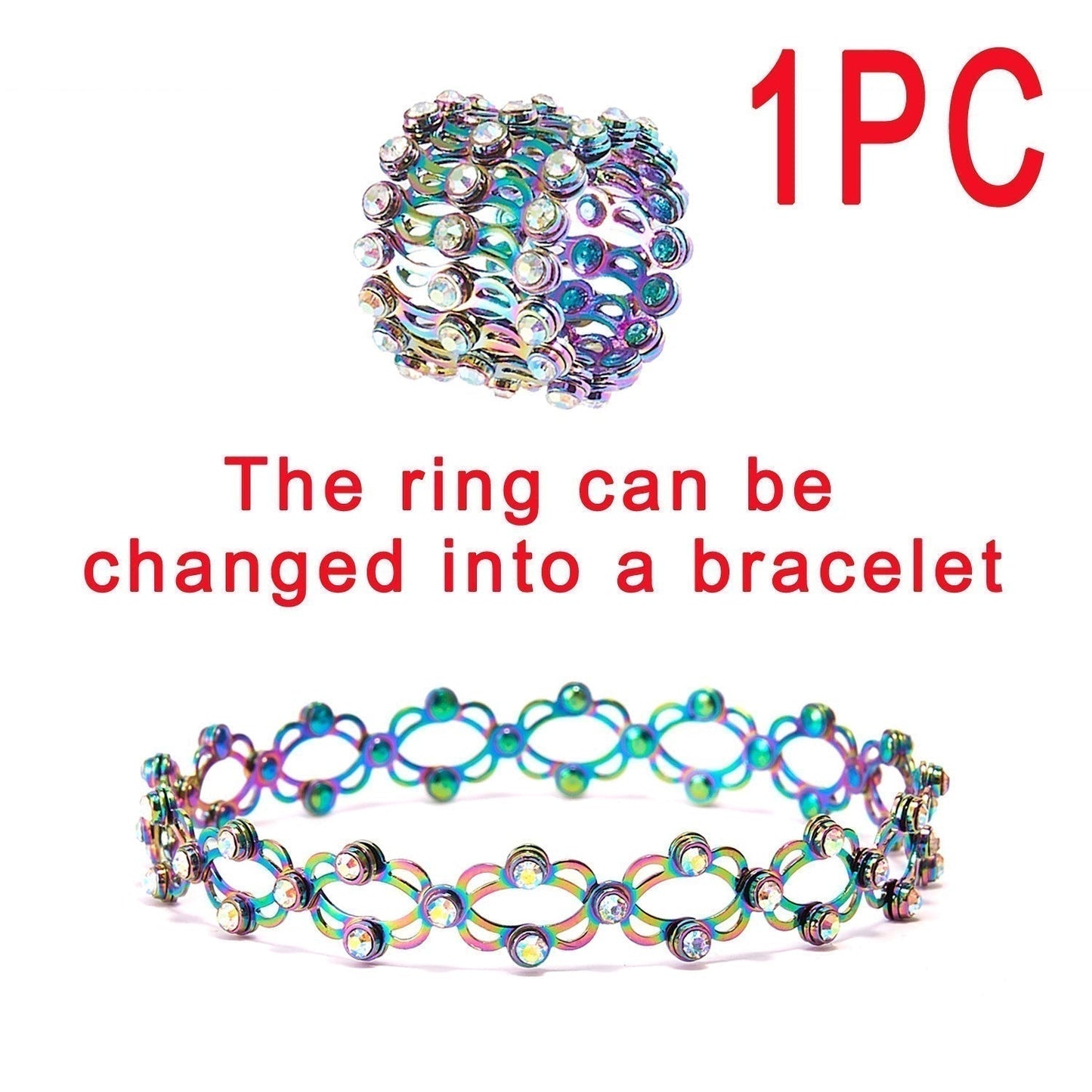 🔥Magic 2 in 1 Foldable Ring Bracelet🎅Limited time offer
