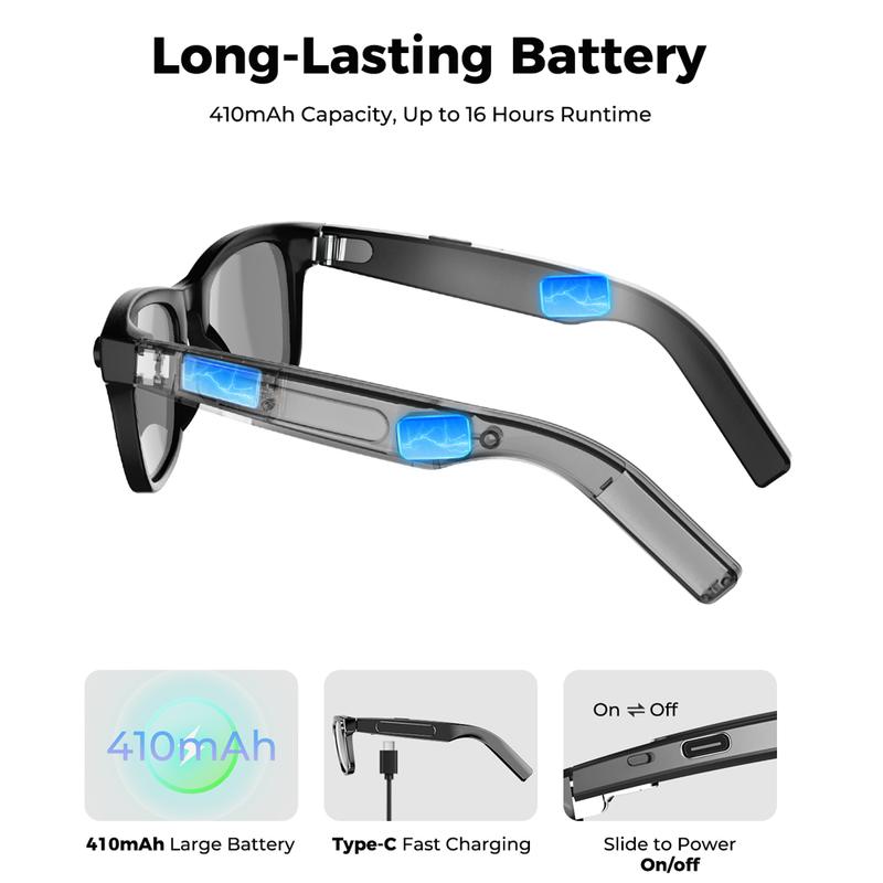 📢📢50% OFF !!!⏰AI smart glasses with ChatGPT, 8 MP camera and HD 1200P 4K video recording, real-time translation in over 160 languages, Bluetooth 5.4, HiFi audio and music control, smart sunglasses with video recording for on the go