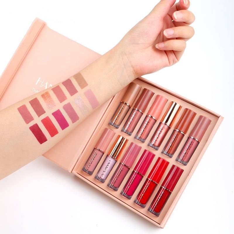 📢📢 BUY 2 GET 1 FREE! 🎀 12-Color Book Lip Gloss Set – Shimmery Shades, Moisturizing Formula & Mini Portable Design 💄✨