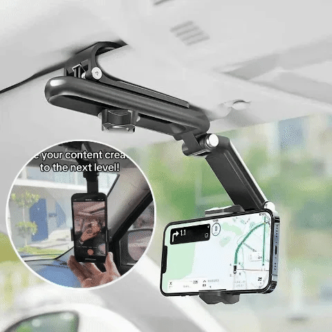 📢📢60 %  OFF !! ⏰ Rotatable and Retractable Car Phone Holder
