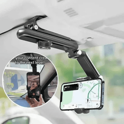 📢📢60 %  OFF !! ⏰ Rotatable and Retractable Car Phone Holder