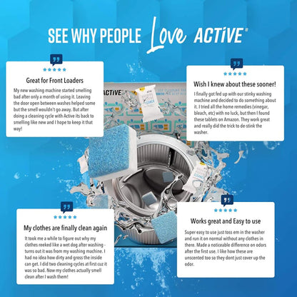 📢📢BUY 5 GET 5 FREE⏰ Washing Machine Deep Cleaning Tablets – Kills 99% of Bacteria, Removes Odors & Prevents Mold 🧽