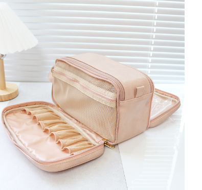 Sac à Cosmétiques de Grande Capacité à Huit Compartiments