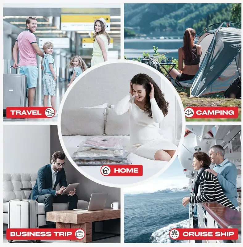 📢📢50%  OFF !! ⏰X7 Cordless Travel Vacuum Bag