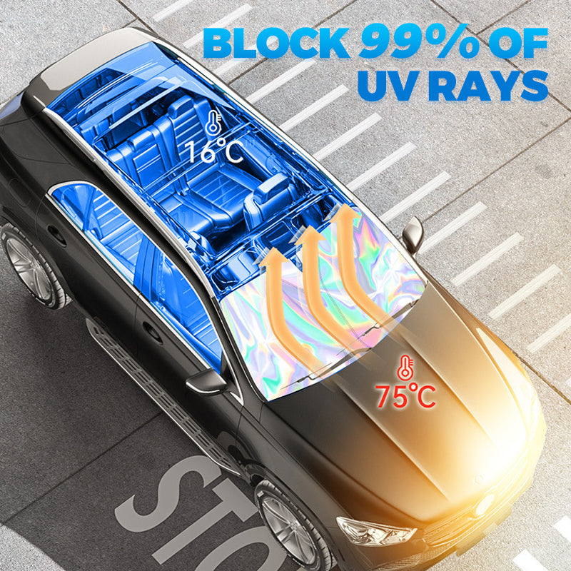 🌞 Summer Hot Sale 49% OFF 🌈Laser Car Windshield Sunshade