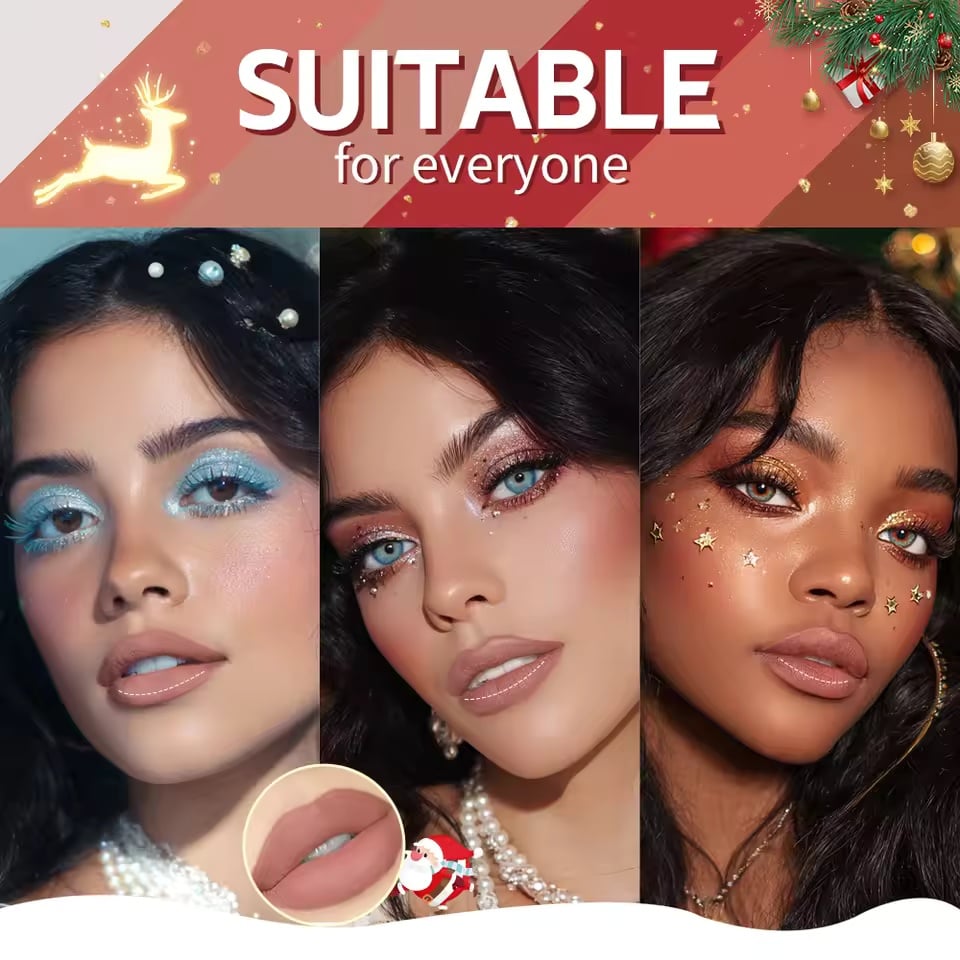 🎅Christmas Hot Sale 50% Off💄✨ Christmas Lip Gloss Set – 6 Colors