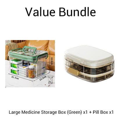 📢📢50%  OFF !!!⏰Multi-Layer Transparent Medicine Storage Box