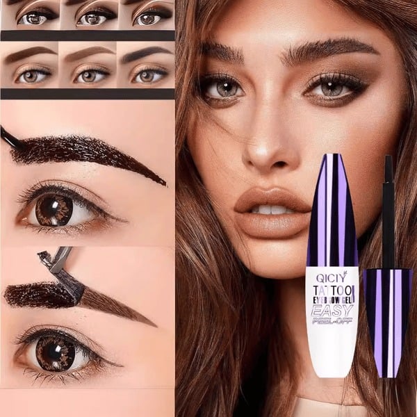 ✨Easy-to-peel eyebrow gel – waterproof and sweatproof, provides medium coverage, suitable for all skin types.