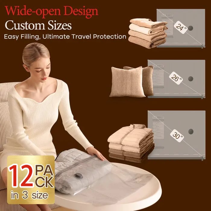 📢📢50%  OFF !! ⏰X7 Cordless Travel Vacuum Bag