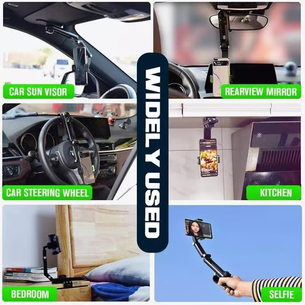 📢📢60 %  OFF !! ⏰ Rotatable and Retractable Car Phone Holder