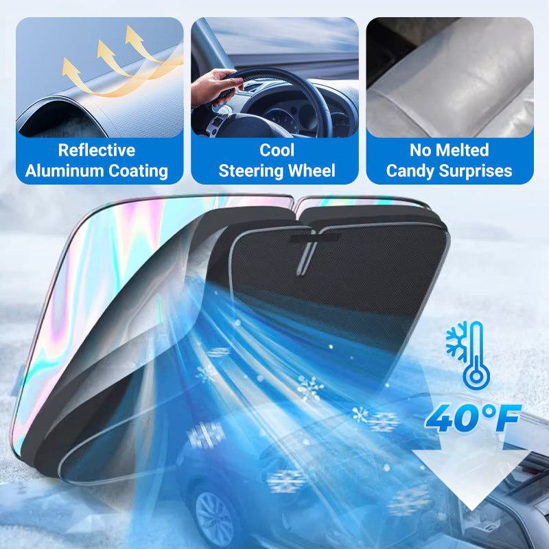 🌞 Summer Hot Sale 49% OFF 🌈Laser Car Windshield Sunshade
