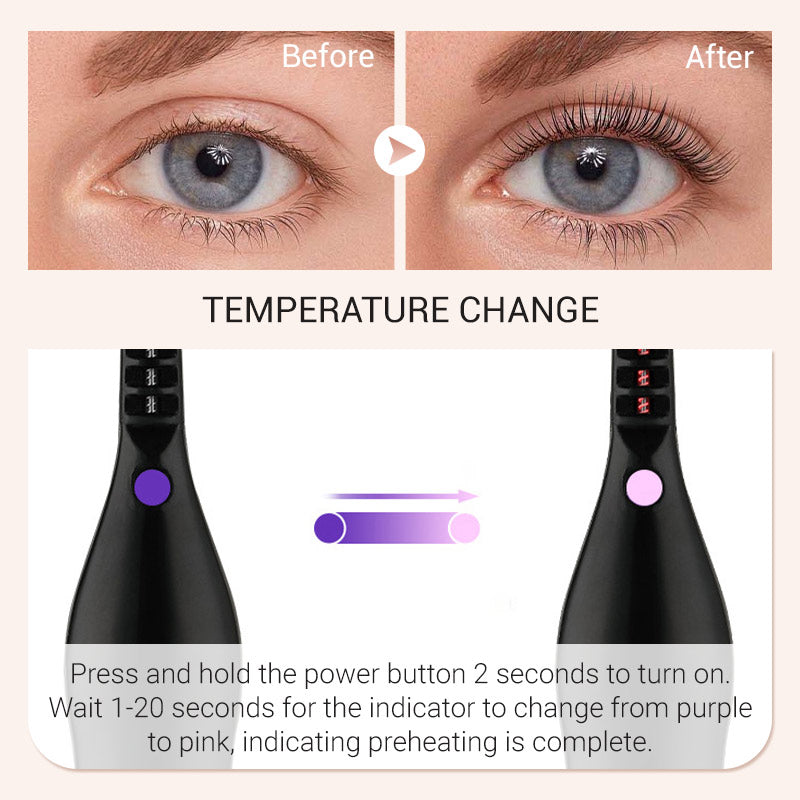 🎁Buy 2 Get 1 Free🔥2025 Rechargeable Heated Eyelash Curler for Quick Heating Curling