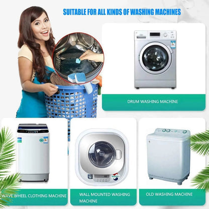 📢📢BUY 5 GET 5 FREE⏰ Washing Machine Deep Cleaning Tablets – Kills 99% of Bacteria, Removes Odors & Prevents Mold 🧽