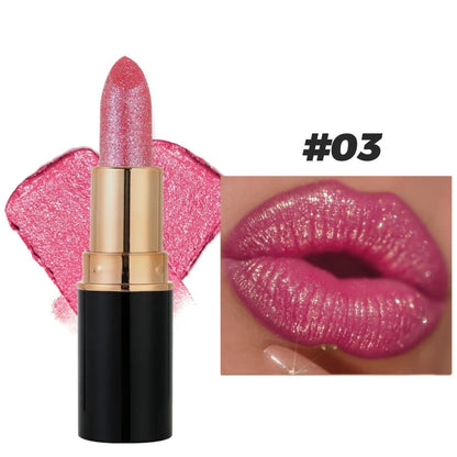 📢📢BUY 1 GET 1 FREE⏰⏰✨BUY 1 GET 1 FREE🎉Diamond Lip Gloss Glitter Lipstick Waterproof