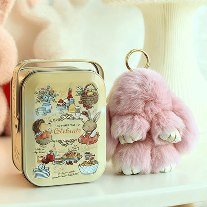 📢📢50%  OFF !! ⏰🐰Handmade Soft Bunny PomPom Charms