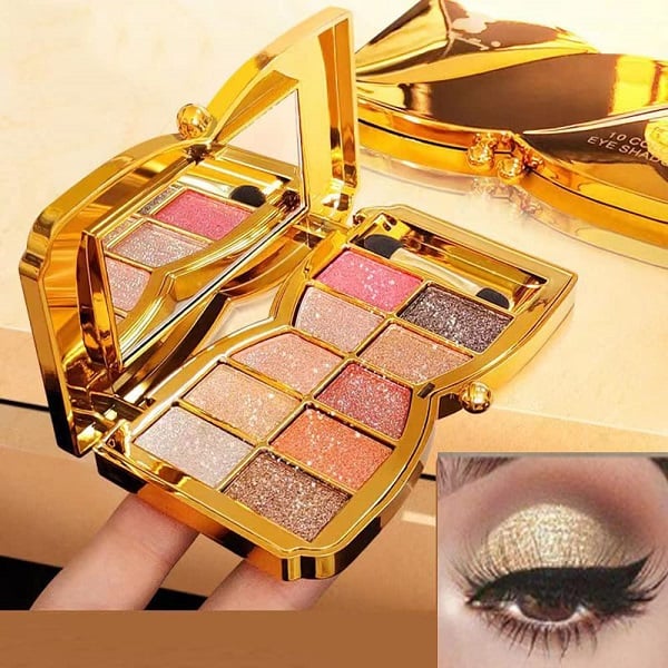💗LAST DAY - BUY 1 GET 1 FREE💗10 Colors Glitter Shimmer Eyes Shadow Pallet