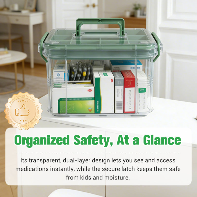 📢📢50%  OFF !!!⏰Multi-Layer Transparent Medicine Storage Box