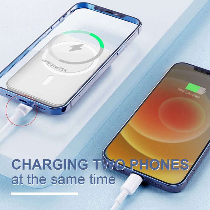 📢📢30%  OFF !! ⏰15W Fast Charge Portable Wireless Magnetic Power Bank