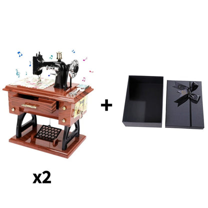 📢📢50% OFF!!⏰ Wood Mini Sewing Machine Music Box