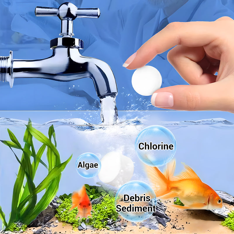 Buy 2 Get 1 Free⚡50K+ SOLD!🐠Powerful Aquarium Water Purification Tablet🌿