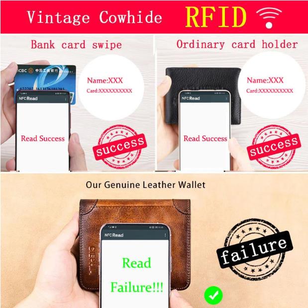 📢📢40% OFF !! ⏰Minimalist RFID Blocking Leather Wallet for Men – Ultra-Thin, Genuine Top-Layer Cowhide, Short Design for Everyday Carry