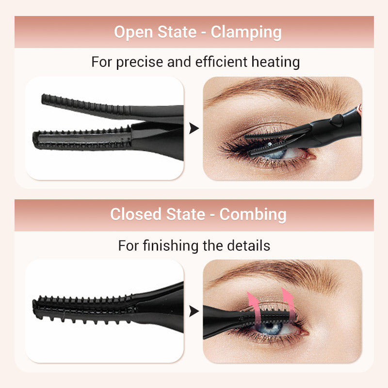 🎁Buy 2 Get 1 Free🔥2025 Rechargeable Heated Eyelash Curler for Quick Heating Curling