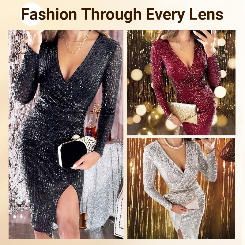 🎅🎄Christmas Hot Sales 60% OFF🔥✨New Arrival✨Sexy Sequin Body-con Dress