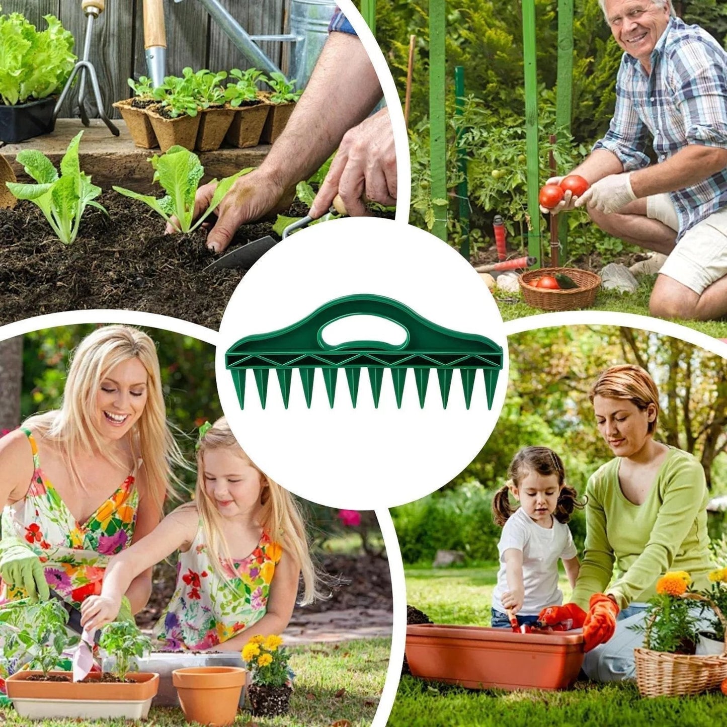 📢📢50% OFF !!!⏰Garden Seed Spacer & Dibbler – 12-Hole Precision Planting Tool